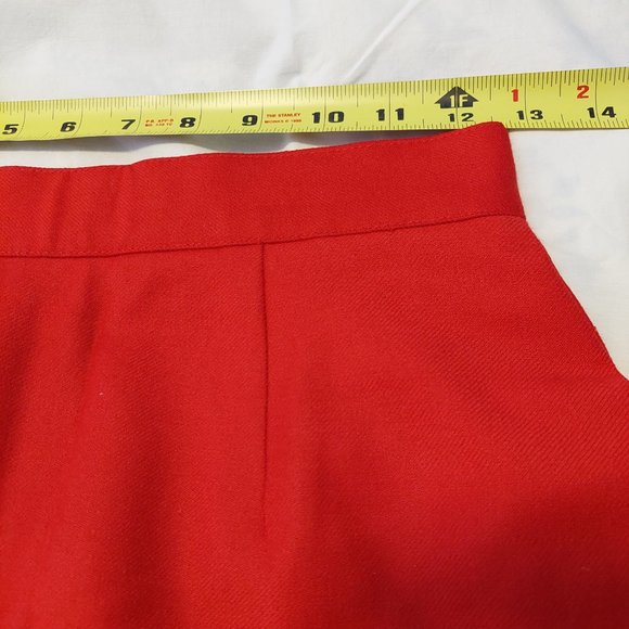 Conrad C Collection Red 100% Wool Pencil Skirt , Size 6 - Picture 5 of 7